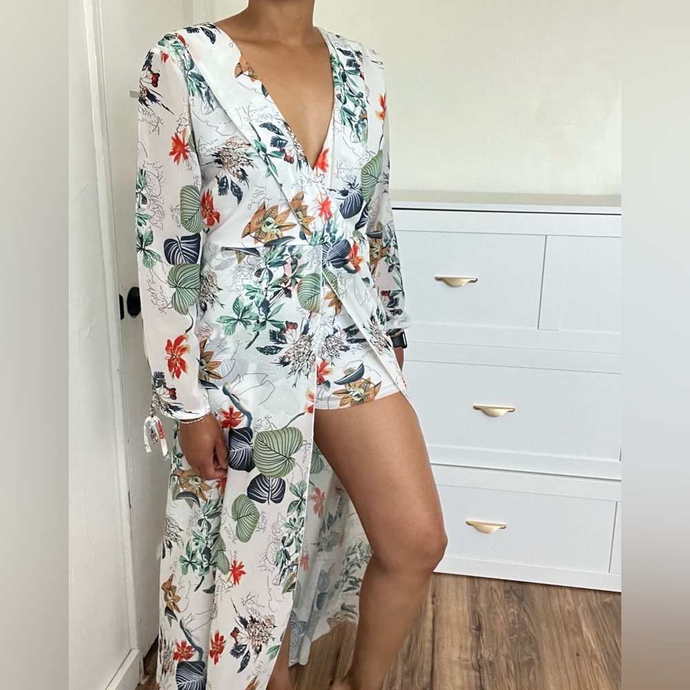 Floral Sheer Romper